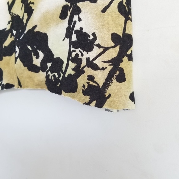 Anthropologie Weston Wear Black Floral Cap Sleeve Blouse Top Size XS - Picture 5 of 6